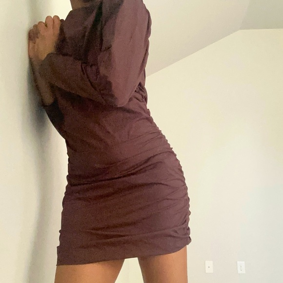 ASOS Dresses & Skirts - Asos Brown Ruched  Dress